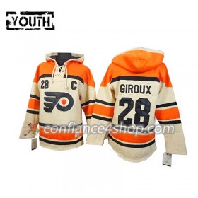 Adidas Maillot de Hockey Philadelphia Flyers Claude Giroux 28 Cream Sawyer Chandails à capuchon - Enfant